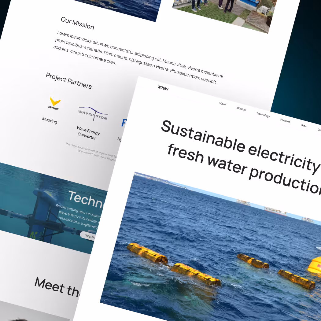 W2EW's Website Mockup cover media